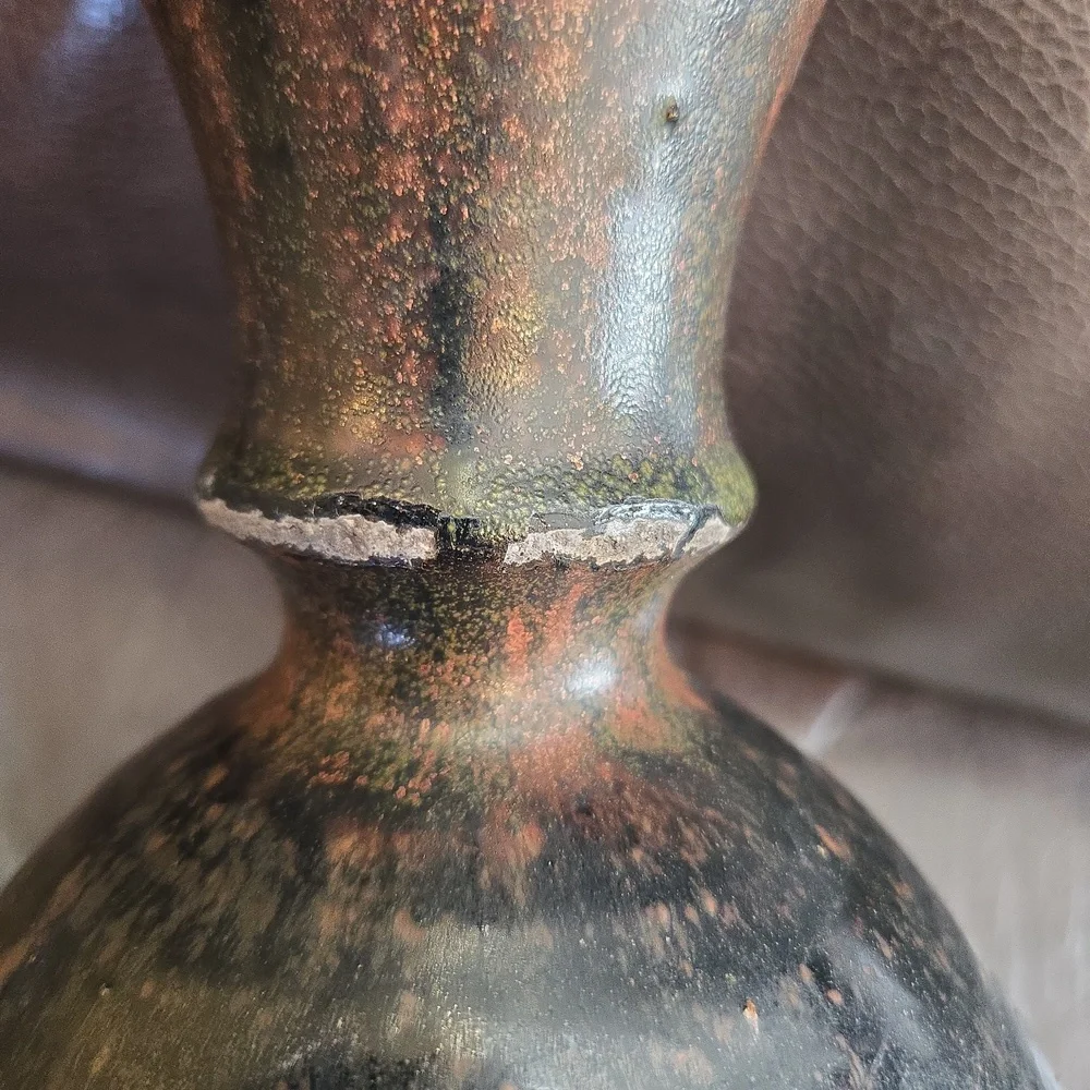 Important Signed Stoneware Ceramic Vase 1972 - Picture 4 of 9